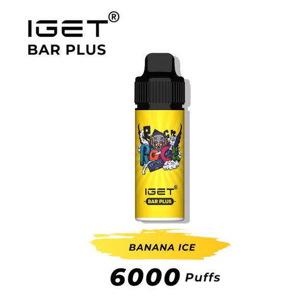 banana ice iget bar plus 6000 puffs kits