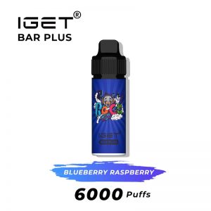 blueberry raspberry iget bar plus 6000 puffs kits
