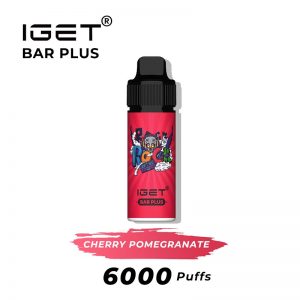 cherry pomegranate iget bar plus 6000 puffs kits