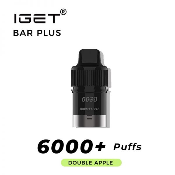 double apple iget bar plus 6000 puffs pod