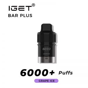 grape ice iget bar plus 6000 puffs pod