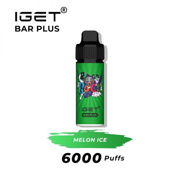 melon ice iget bar plus 6000 puffs kits