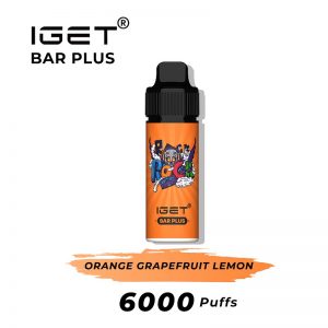 orange grapefruit lemon iget bar plus 6000 puffs kits