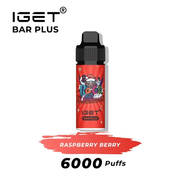 raspberry berry iget bar plus 6000 puffs