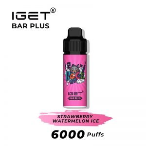 strawberry watermelon ice iget bar plus 6000 puffs kits