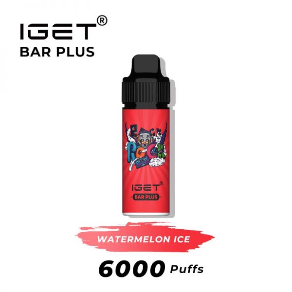 watermelon ice iget bar plus 6000 puffs kits