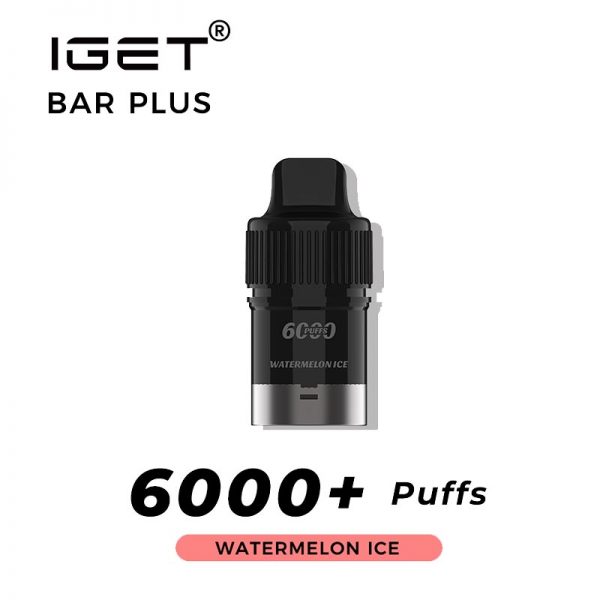watermelon ice iget bar plus 6000 puffs pod